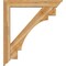 Ekena Millwork Merced Traditional Rough Sawn Bracket w/ Offset Brace, Western Red Cedar, 6"W x 36"D x 40"H BKT0604X36X40MRC01RWR - alternate 4
